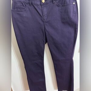 Cold Water Creek Dark Plum Skinny Pants